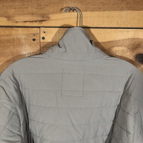 NEW Vassa Madrone 1/2 Snap Button Pullover Quilted Mens Size Medium Hiking Beige - Picture 9 of 14